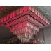 Kристален пеещ полилей ,Kare 6239/60х60 см CH Хром , 4xE14+ 84W LED+ RGB диоди + MP3 + BLUETOOTH,Размер:60х60 см